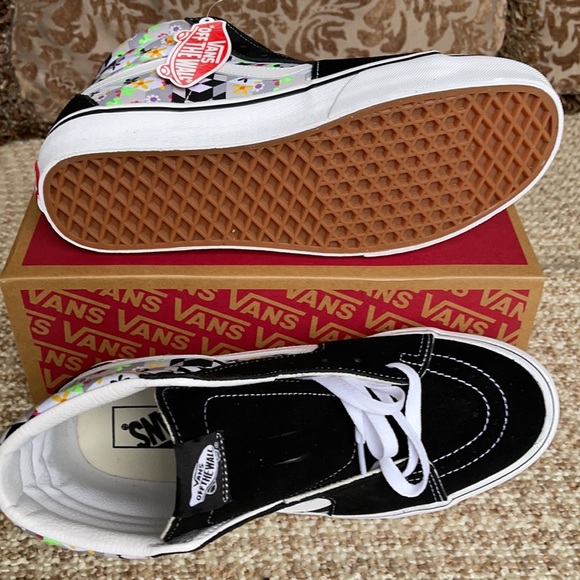 Vans Sk8-Hi Checker Cube Black/True White Men’s - Picture 5 of 16